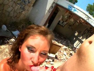 Brunette Latina Waitress Gets Seduced And Fucked In Abandoned Building