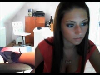 Hot Office Girl Shows Puss