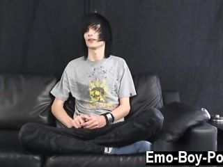 Amazing Twinks Leo Certainly Is The Definition Of Emo. Long Black