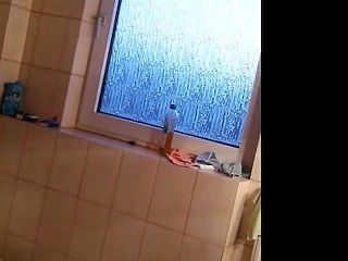 My Wife In Bath With Saggy Tits And Hairy Beaver   Hidden Cams From  Camz