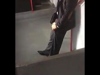 Man In Public Rubs His Cock