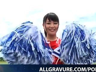 Kurumi Takahashi Is Playful Cheer Leader
